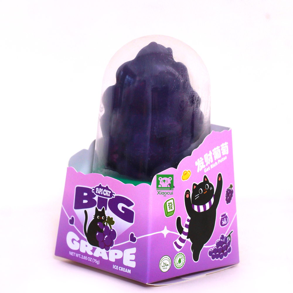 Grape-flavored ice cream