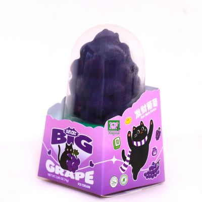 Grape-flavored ice cream